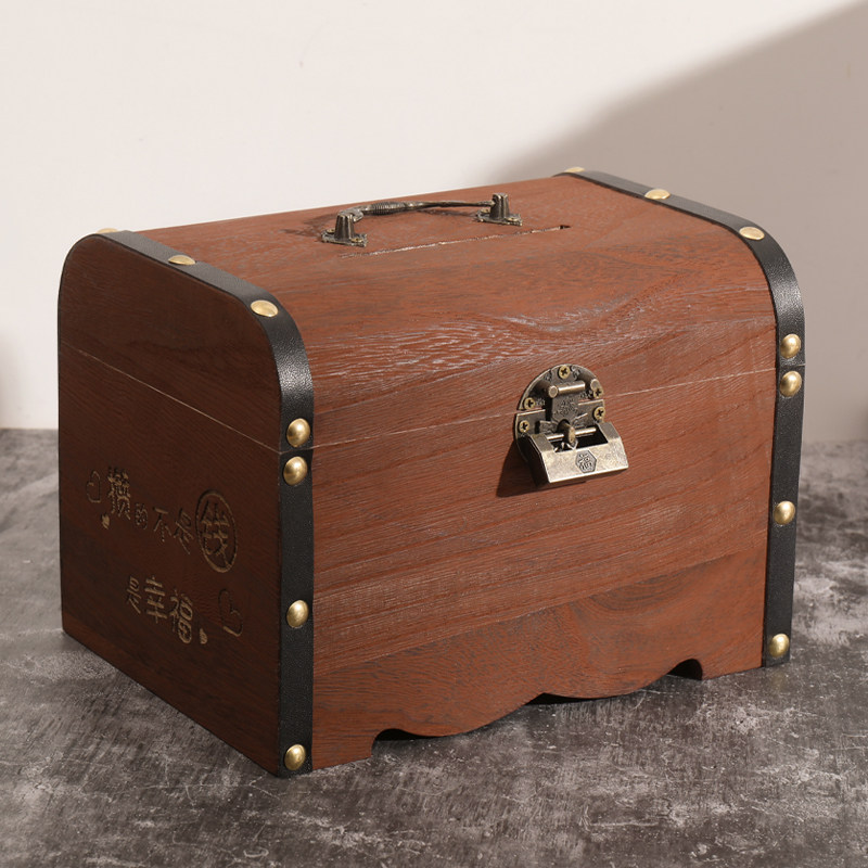 儿童存钱罐2026年新款只进不出储蓄可取可存储钱罐带锁男孩存钱箱