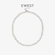 EWEST 小众锁骨链高级原创银珠串珠颈链 巴洛克珍珠项链女轻奢新款
