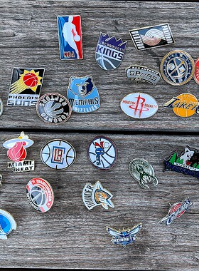 NBA胸针金属佩戴湖人徽章