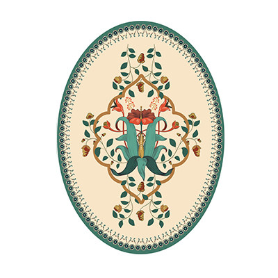 简约欧式田园卧室床边床尾地毯客厅茶几餐桌地垫小清新椭圆形地毯