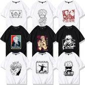 咒术回战Jujutsu Kaisen周边虎杖悠仁两面宿傩五条悟短袖 T恤衣服