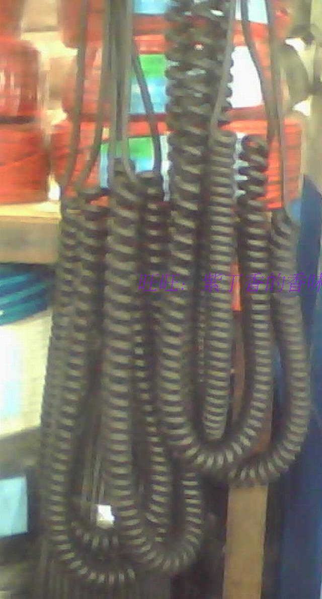 曲线 弹弓线 弹簧线 5*0.5平方 机械用线 螺旋线 PU曲线 手柄线