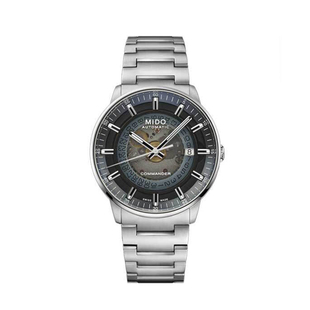 新款 自动机械男表M021.407.11.411.01 MIDO美度指挥官渐变半透款