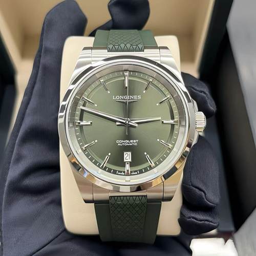 新款Longines浪琴男表 康卡斯悦动潜水自动机械手表L3.830.4.02.9