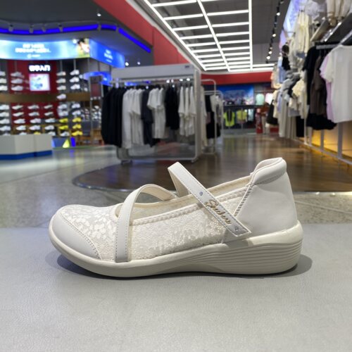 SKECHERS斯凯奇女玛丽珍休闲2026一脚蹬透气运动凉鞋 159376-OFWT