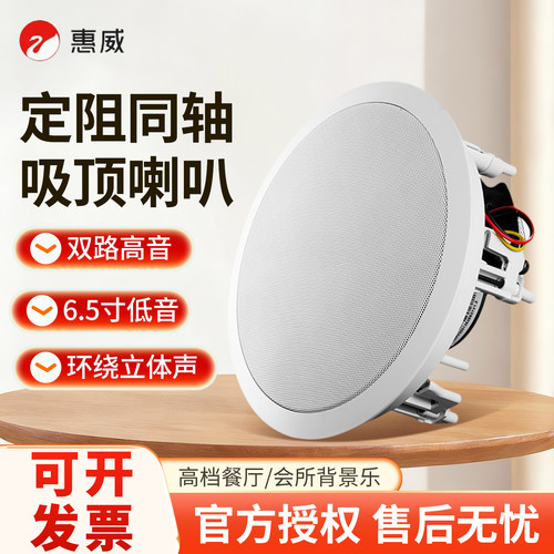 惠威家用嵌入式定阻同轴吸顶喇叭