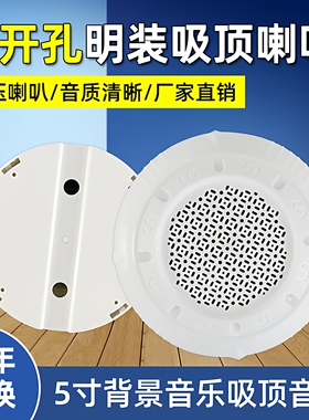 CABO KS-811 明装 吸顶 定压 天花喇叭音响 防尘天花 吊顶音箱