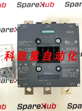 工业配件3RT1065-6AT36电源接触器265A 3RH1921-1DA11