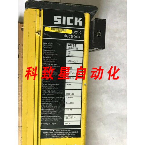 工业配件AGSE 900-1211 PSD BWS-S 光学光幕接收器 AGSE SM