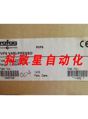 工业配件压力开关 940 2377 903 9402377903 PVF6 0-6 BAR 250V