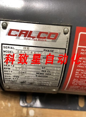 工业配件3AA04405BK CALCO MOTORS 电机 AC 1735RPM 三相 XB56/CA