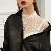 女无袖 立领蕾丝打底衫 性感刺绣春季 背心洋气时尚 2026春季 小衫 新款