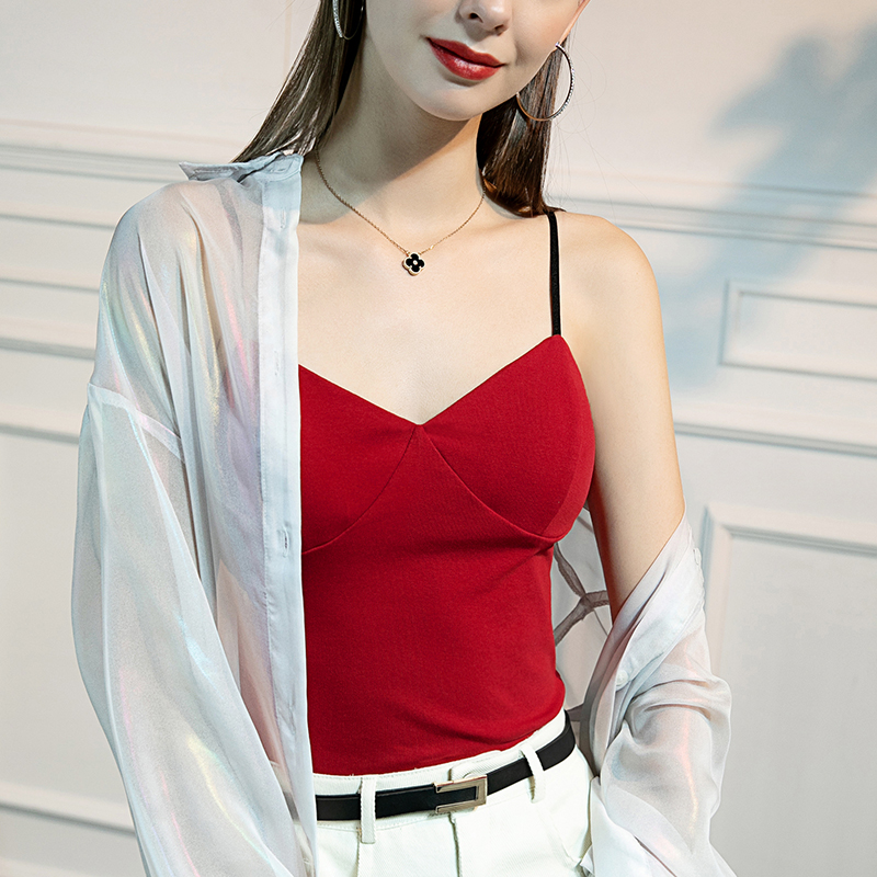 秋季新款纯棉吊带百搭胸棉