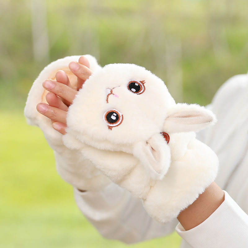 新秋冬翻盖露指半指手套韩可爱保暖加绒加厚男儿童百搭学生女写字,服饰配件/皮带/帽子/围巾,手套,淘宝优惠券,粉丝福利购,淘宝优惠卷