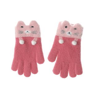 3-10岁儿童手套秋冬季五指分指男小学生五指女保暖可爱幼童卡通新