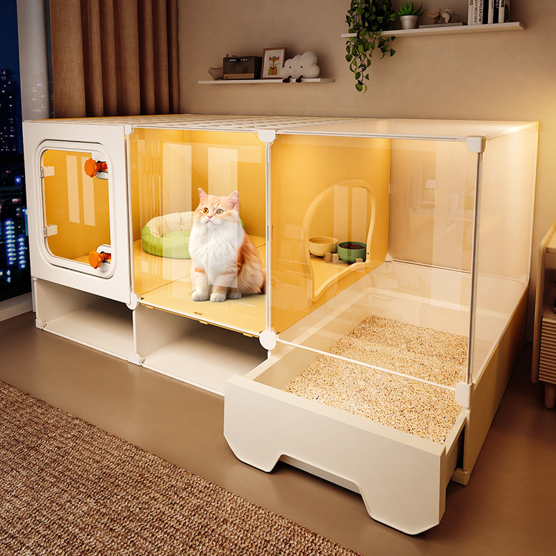 猫笼子猫窝猫厕所一体家用室内小猫猫屋猫柜一室一厅一卫猫窝别墅
