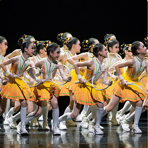 赛点舞蹈演出服儿童中小学生运动