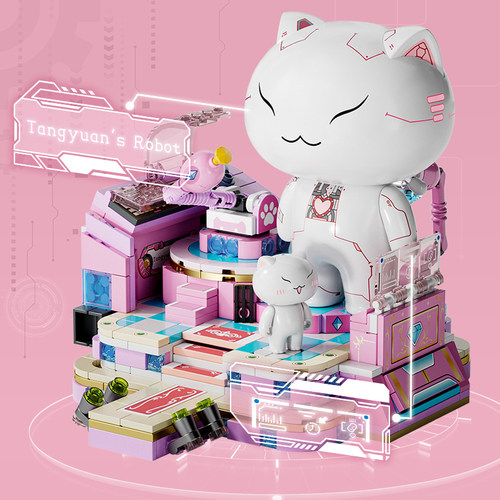 inbrixx积乎一群喵积木机器猫