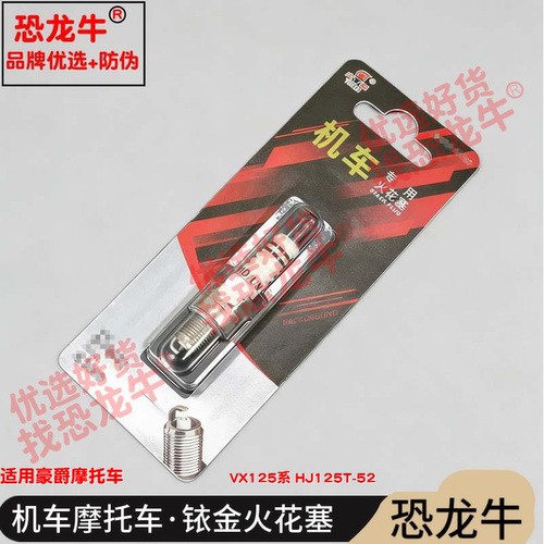 恐龙牛摩托车配件适用豪爵 VX125系 HJ125T-52铱金火花塞