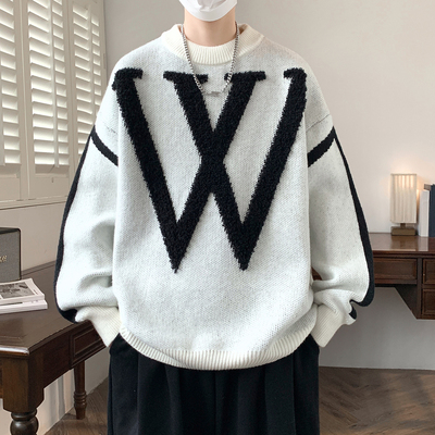 青少年宽松毛衣男2025新款