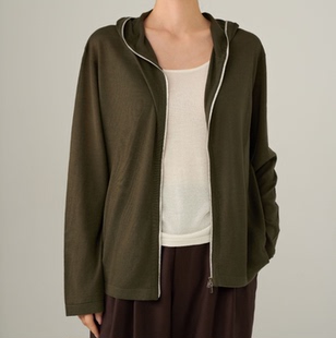 时尚 口袋连帽拉链衫 休闲防晒外套外搭上衣 小李专享