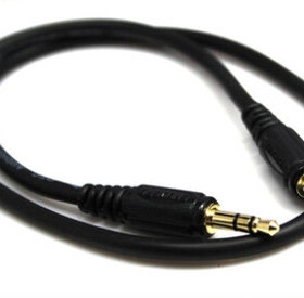 纯铜镀金3.5mm耳机线 AUX线 无氧铜对录线 0.5-20米