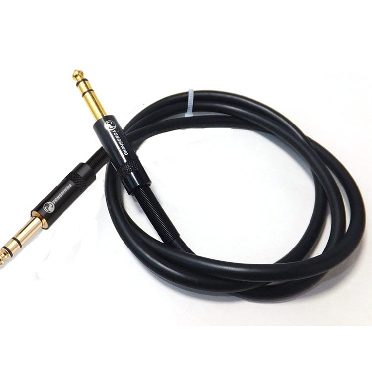 发烧级 纯铜 6.5大三芯对录线 6.35-6.35头 4N无氧铜  高密度屏蔽