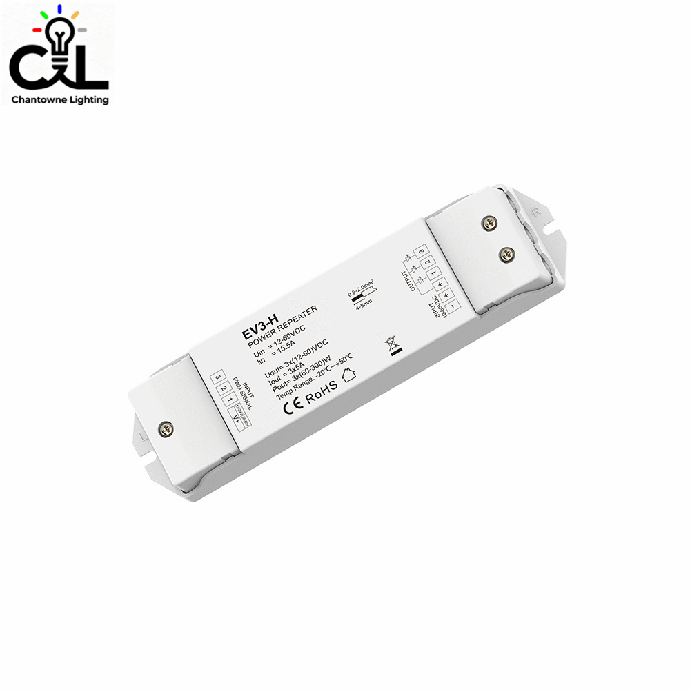 新品EV3-H DC12-60V5A*3CH恒压直流功率放大器扩展器