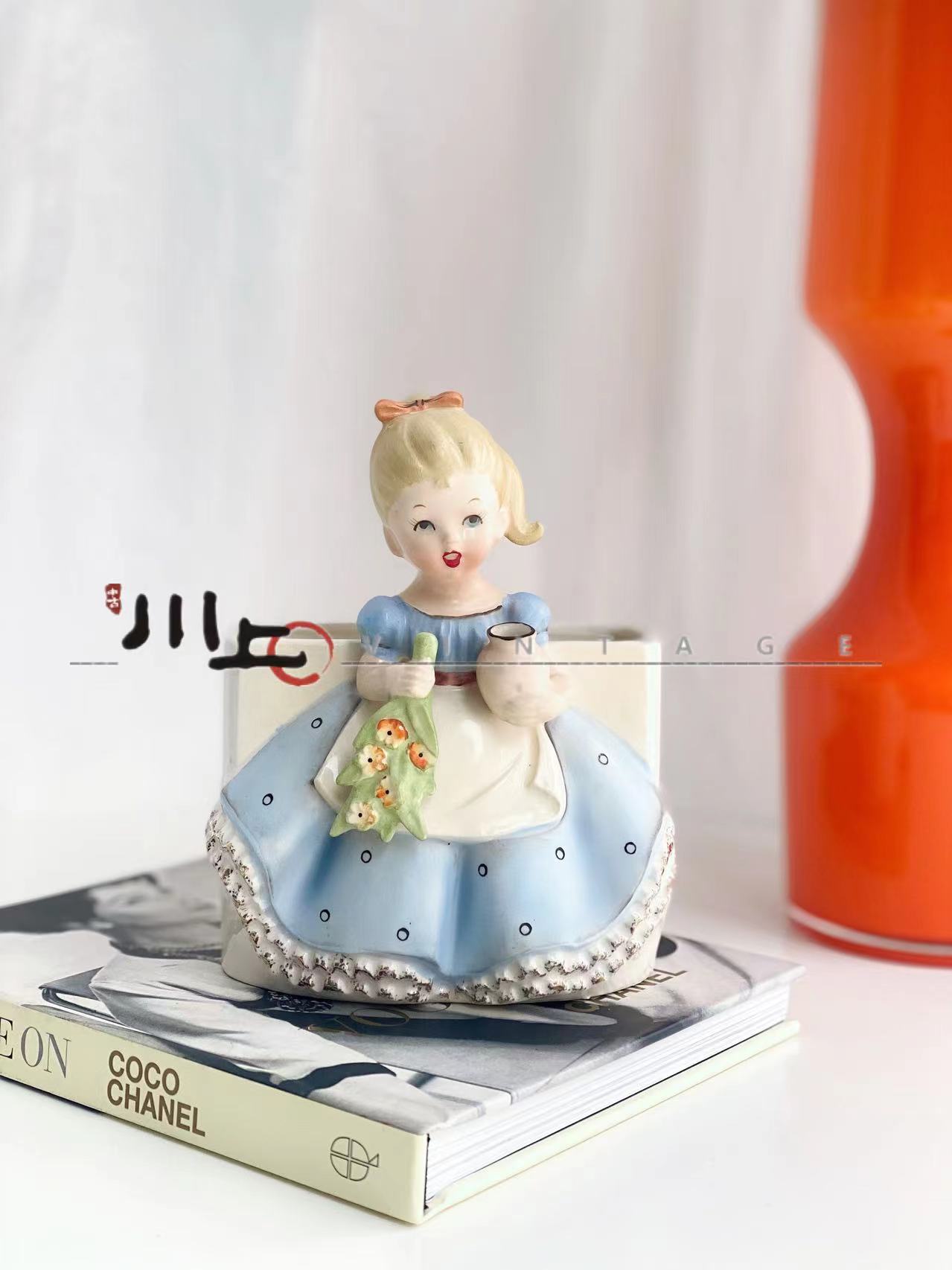 vintage 1959 NAPCO BLONDE GIbRL 日本制 中古花瓶摆件