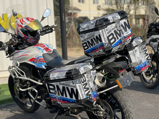 适用宝马F700GS/F800GS三箱专用贴纸F750GS/F850GS萝卜三箱贴花