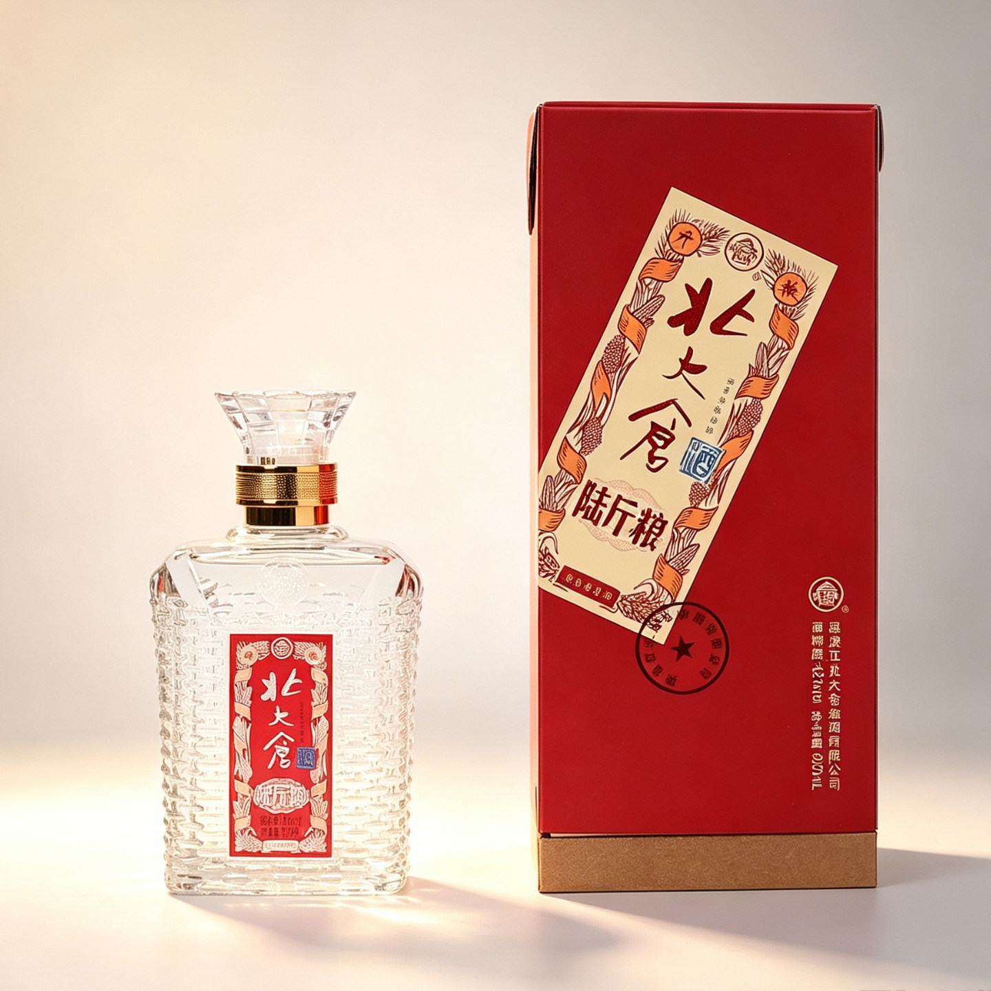北大仓陆斤粮浓香白酒42度图片