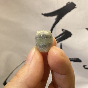 和田玉青黄口桶珠随型配饰老光工艺复古风藏式手串手链手编绳配珠