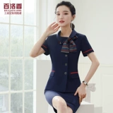 Стол стока отеля кассир рабочая одежда прием официантки для обслуживания с длинным рукавом осень и зимняя одежда Профессиональная темперамент.