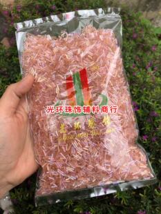 2mm-12mm彩虾肉色玻璃珠管 彩虾红色管珠DIY米珠服装辅料手工珠管
