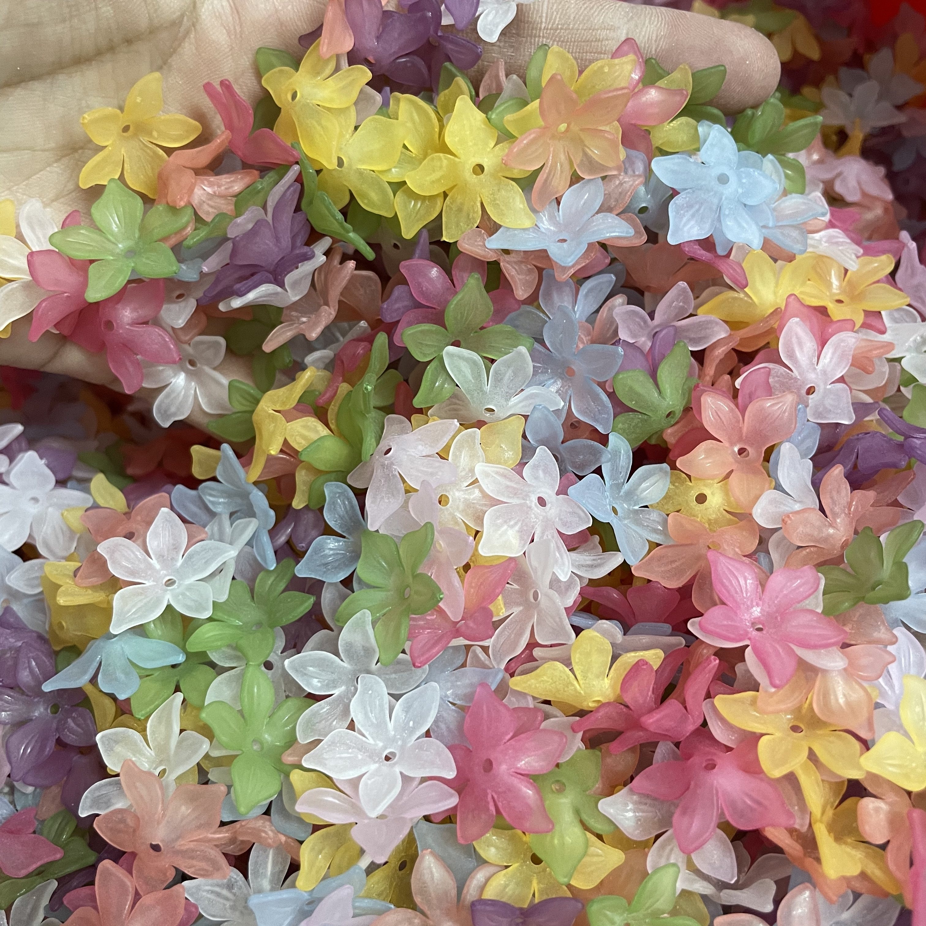 20mm25mm磨砂彩色网红紫荆花束花瓣diy手工串珠材料立体塑料花,饰品/流行首饰/时尚饰品新,其他DIY饰品配件,淘宝优惠券,粉丝福利购,淘宝优惠卷