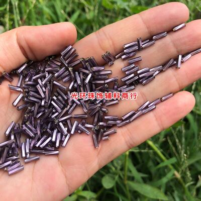 diy螺纹紫色舞蹈流苏珠管