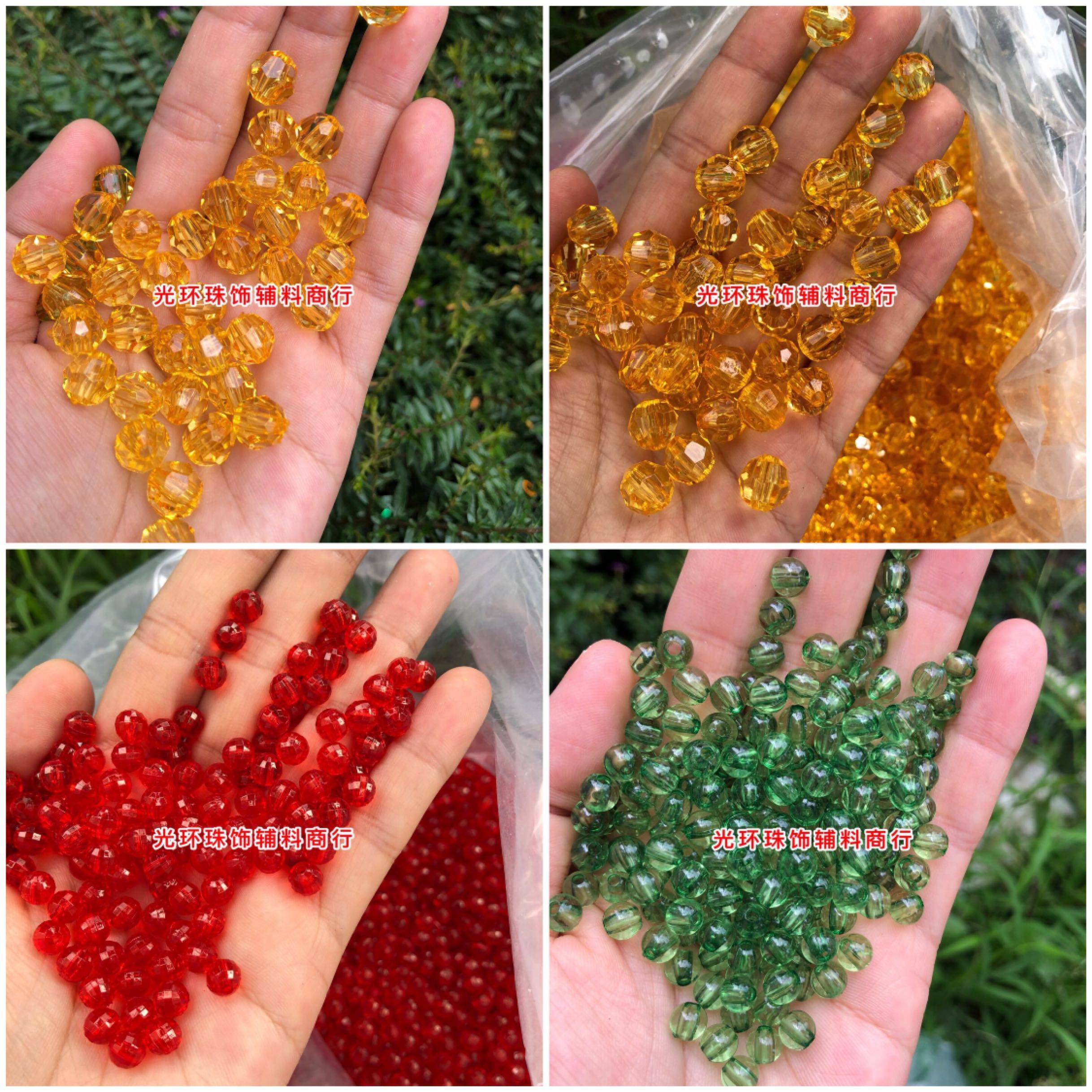 高亮仿水晶菠萝珠 编织包包水晶珠10mm金黄透明亚克力角珠DIY材料,饰品/流行首饰/时尚饰品新,其他DIY饰品配件,淘宝优惠券,粉丝福利购,淘宝优惠卷