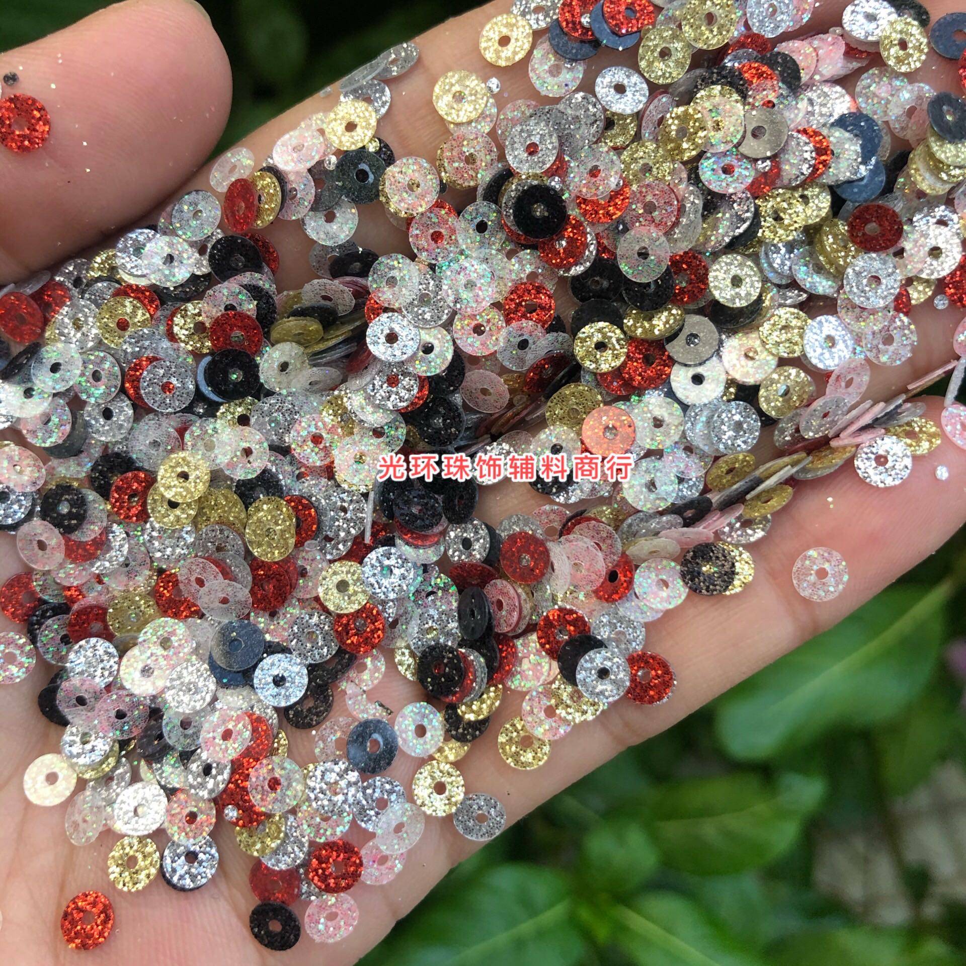 PET耐高温材料4mm圆形混色彩色葱粉亮片手工材料刺绣珠片DIY饰品,饰品/流行首饰/时尚饰品新,其他DIY饰品配件,淘宝优惠券,粉丝福利购,淘宝优惠卷