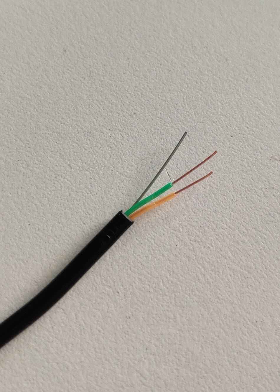 室外电话线黑色100米每卷 带承重钢丝 纯铜无氧铜线芯国标线包邮