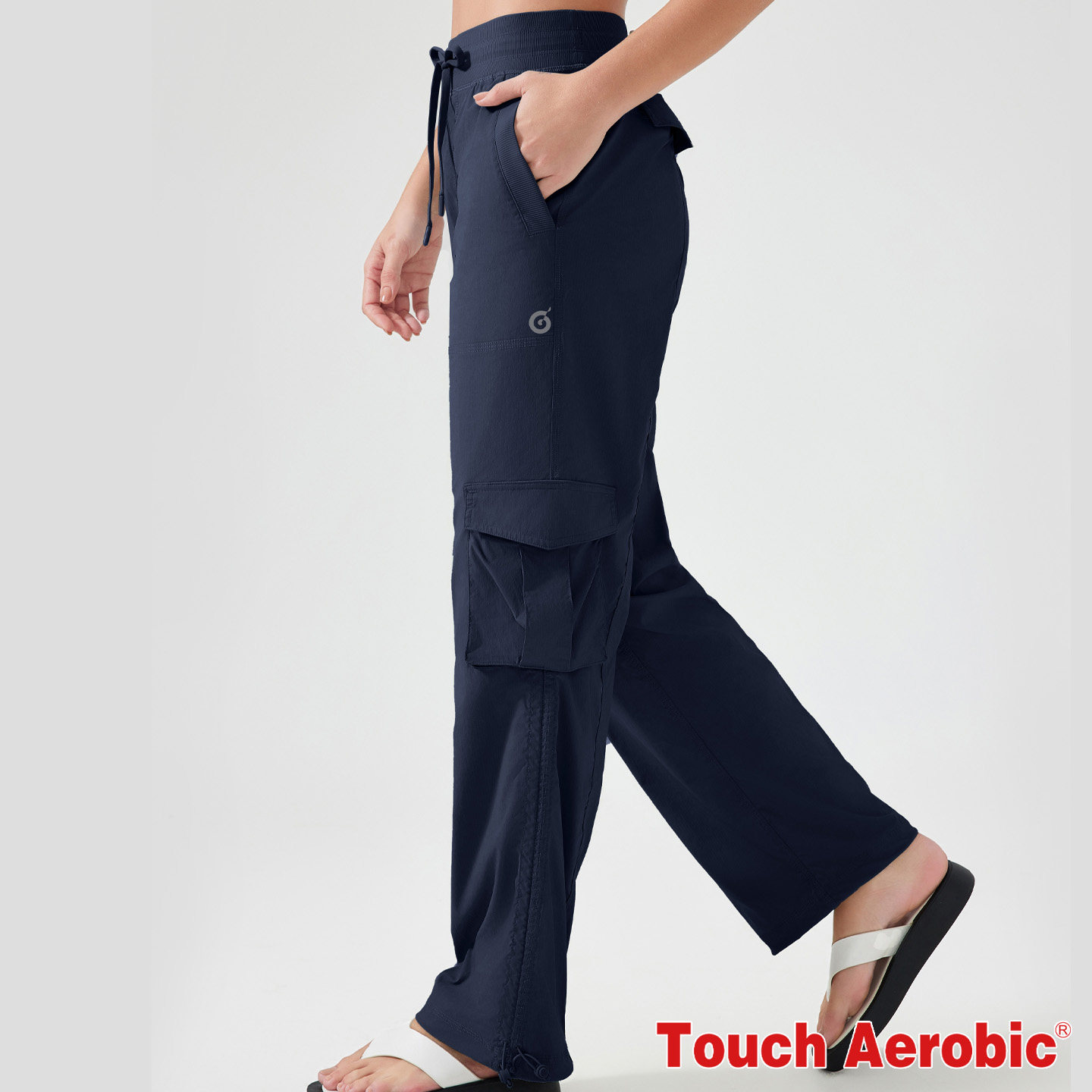 TOUCH AEROBIC中性健身舞蹈时尚女工装长裤显瘦直筒运动潮裤9163