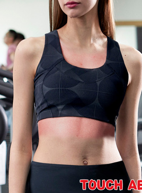 TOUCH AERO背心式高弹力支撑运动bra排汗透气速干健身内衣201212