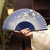 丝艺堂折扇女式 工艺扇樱花折叠跳舞小扇子 中国风古风古典折扇日式