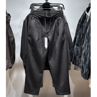 ZA冬季 7380802 新品 浮雕纹理宽松弹力腰身休闲裤 800 男装 柜329