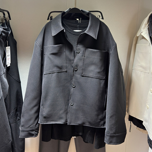 ZA男装 宽松翻领长袖 工装 秋季 外套夹克 式 新品 衬衫 柜529 0706025