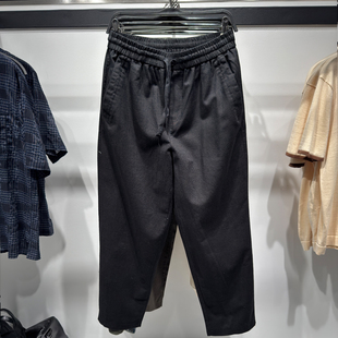 男装 柜329 ZA春夏季 新品 5070902 宽松弹力腰身凉感棉麻休闲长裤