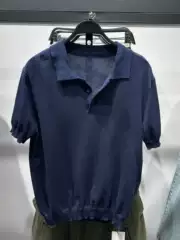 Cabinet 329! Za Spring/Summer New Men's Clothing, Lightweight Cotton Slim-Fit Straight Knit Polo Shirt 3920594 401