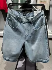 Cabinet 329！ZA Summer New Men's Relaxed Washed Cotton Denim Casual Cargo Shorts 3409450