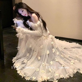 立体花朵半身裙两件套套装 串珠流苏针织开衫 2秋冬新款 公主家217