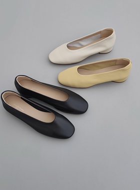FEDERICA DI DONATO 25新款简约单鞋女一脚蹬浅口百搭通勤 奶奶鞋