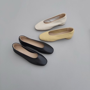FEDERICA DI DONATO 25新款简约单鞋女一脚蹬浅口百搭通勤 奶奶鞋